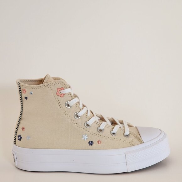 Converse CTAS Lift Hi Petite Petals Women's Platform Sneakers A14265C NWT - Picture 2 of 6